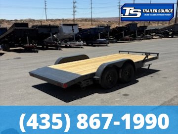 7x16 Lamar CE Flatbed Car Hauler Trailer - 7K GVWR -