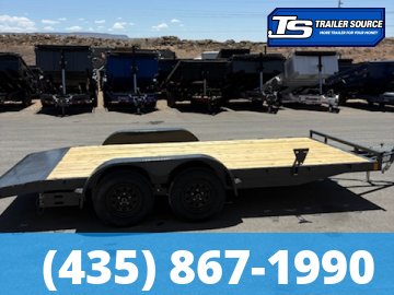 7x16 Lamar CE Flatbed Car Hauler Trailer - 7K GVWR -