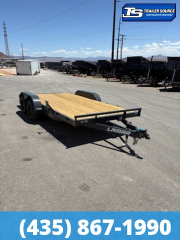 7x16 Lamar CE Flatbed Car Hauler Trailer - 7K GVWR -