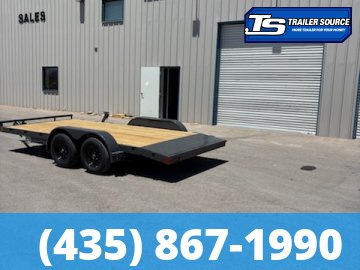 7x16 Lamar CE Flatbed Car Hauler Trailer - 7K GVWR -