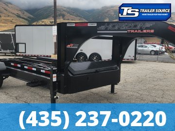 7x16 Horizon RDZ Gooseneck Roll Off Trailer Trailer - 15.7K GVWR - Engineered Neck, Solar Panel