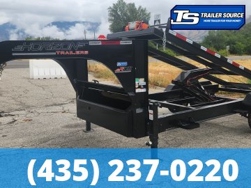 7x16 Horizon RDZ Gooseneck Roll Off Trailer Trailer - 15.7K GVWR - Engineered Neck, Solar Panel