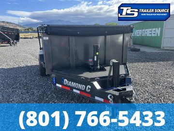 7x14 Diamond C LPT 208 Dump Trailer - 44" Sides - 18K GVWR - 18 Ply Tires, Battery, Hydraulic Jack(s)