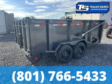 7x14 Diamond C LPT 208 Dump Trailer - 44" Sides - 18K GVWR - 18 Ply Tires, Battery, Hydraulic Jack(s)