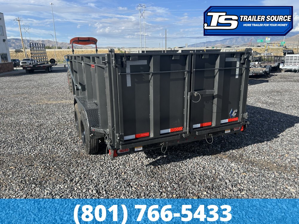 7x14 Diamond C LPT 208 Dump Trailer - 44" Sides - 18K GVWR - 18 Ply Tires, Battery, Hydraulic Jack(s)