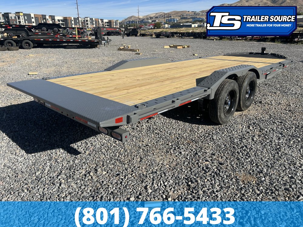 8.5x22 Diamond C HXD 208 Wide Body w/ Drive Over Fenders Tilt Trailer - 18K GVWR - 18 Ply Tires, ABS Brakes