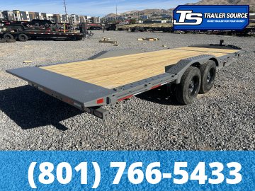 8.5x22 Diamond C HXD 208 Wide Body w/ Drive Over Fenders Tilt Trailer - 18K GVWR - 18 Ply Tires, ABS Brakes