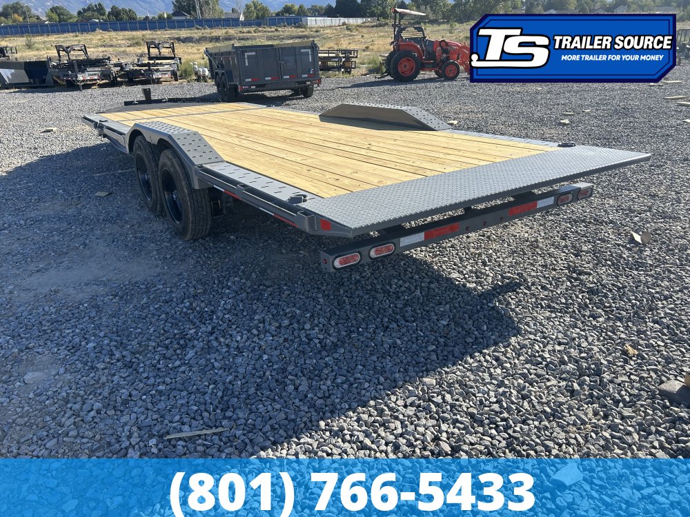 8.5x22 Diamond C HXD 208 Wide Body w/ Drive Over Fenders Tilt Trailer - 18K GVWR - 18 Ply Tires, ABS Brakes