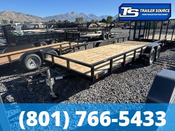 7x20 Echo EA-20-15T Utility Trailer - 7K GVWR - Tire Chocks
