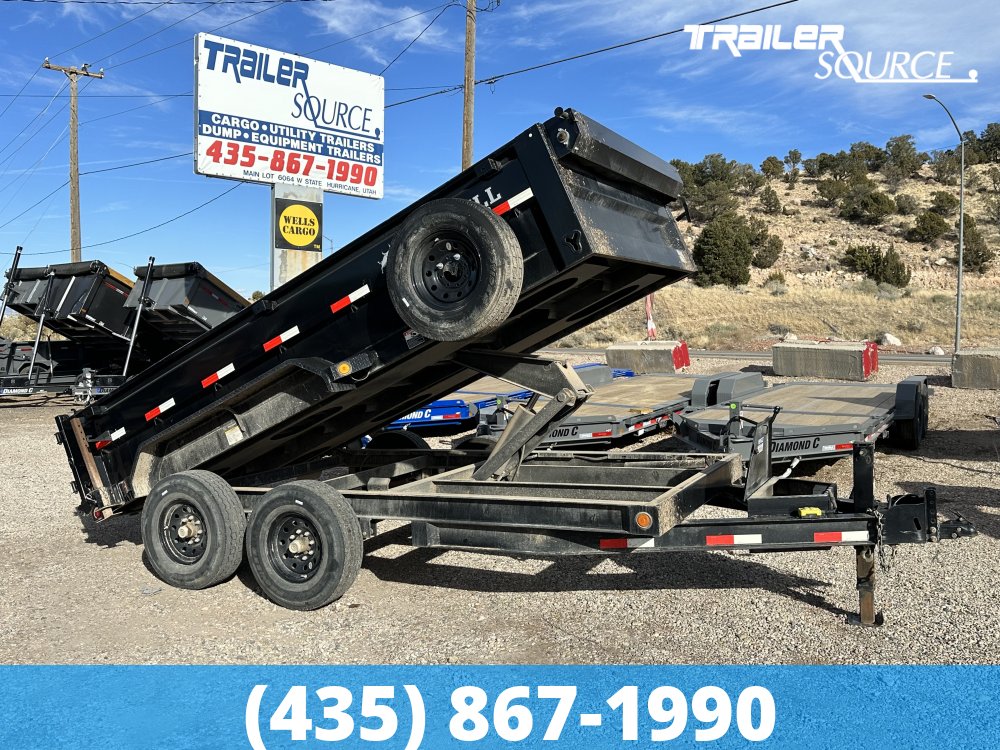 7x14 Iron Bull DTB 24" Sides 14K Dump Trailer