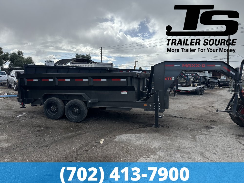 7x14 Maxx-D DTX Gooseneck Dump Trailer - 36" Sides - 17.5K GVWR