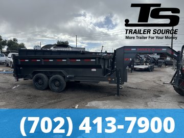 7x14 Maxx-D DTX Gooseneck Dump Trailer - 36" Sides - 17.5K GVWR