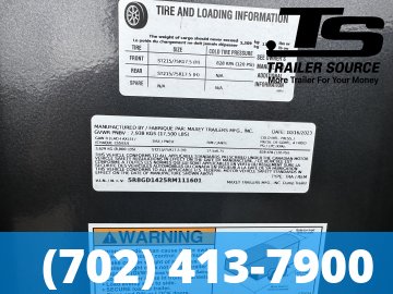 7x14 Maxx-D DTX Gooseneck Dump Trailer - 36" Sides - 17.5K GVWR