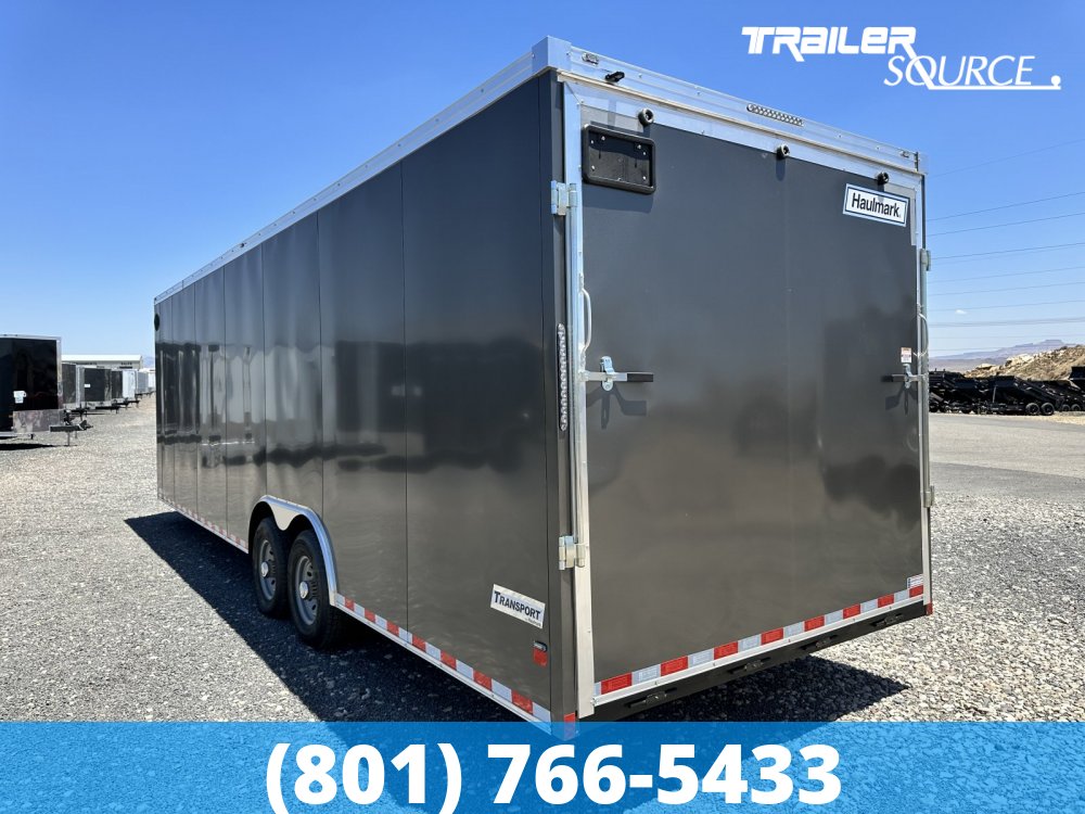 8.5x28 Haulmark Transport 7'6" Interior 12K Tandem Axle Enclosed Cargo Trailer