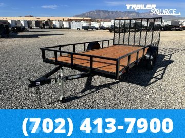 7x14 Titan Premium Series Single Axle Utility