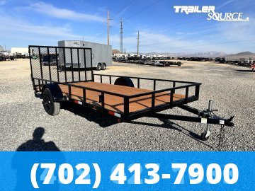 7x14 Titan Premium Series Single Axle Utility