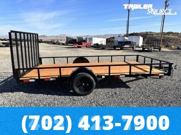 7x14 Titan Premium Series Single Axle Utility