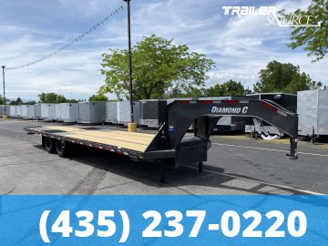 8.5x32 Diamond C FMAX HDT Gooseneck Hydraulic Dovetail 32' 25.9K Hydraulic Dovetail Gooseneck