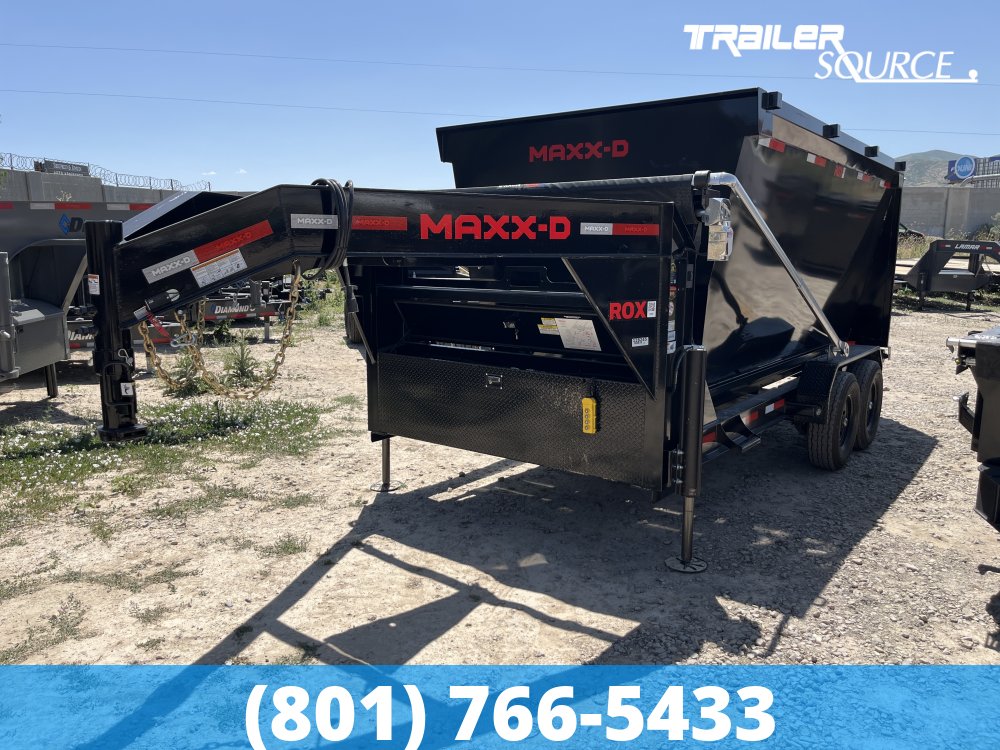 7x14 Maxx-D ROX Gooseneck Roll Off Trailer
