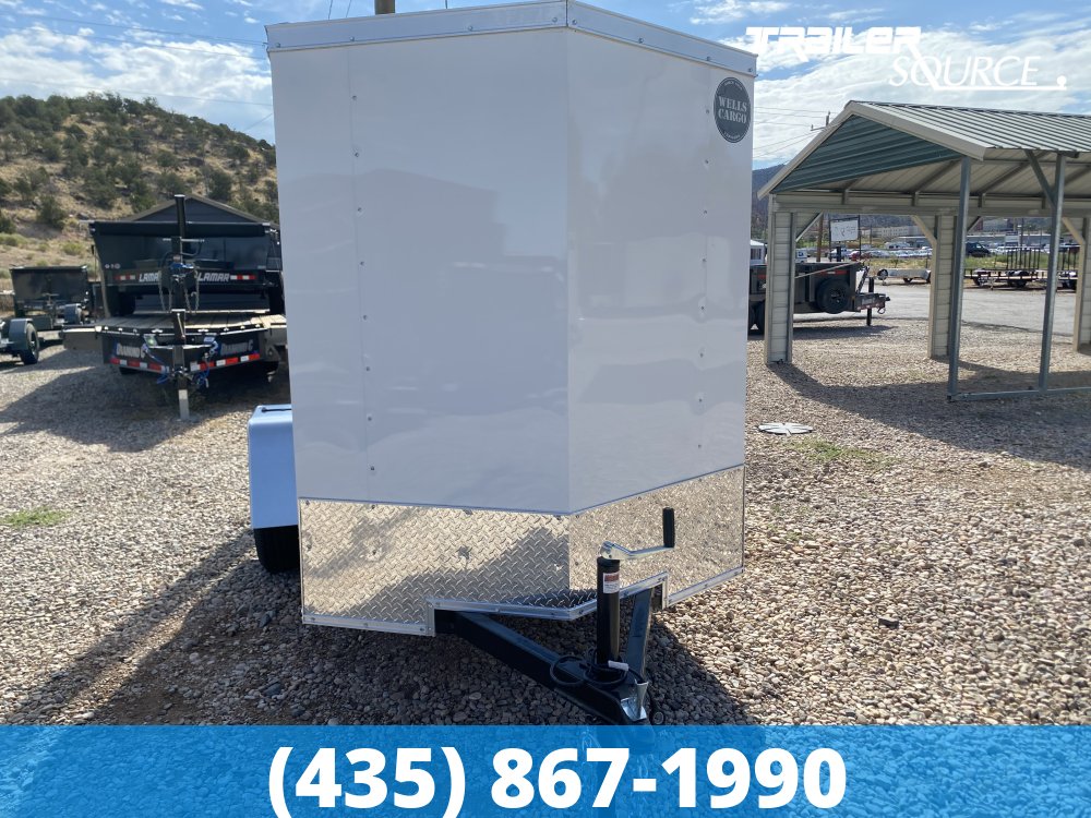 5x8 Wells Cargo FastTrac 5'6" Interior Single Axle Enclosed Cargo