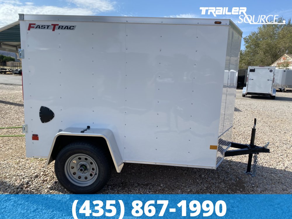 5x8 Wells Cargo FastTrac 5'6" Interior Single Axle Enclosed Cargo