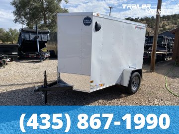 5x8 Wells Cargo FastTrac 5'6" Interior Single Axle Enclosed Cargo