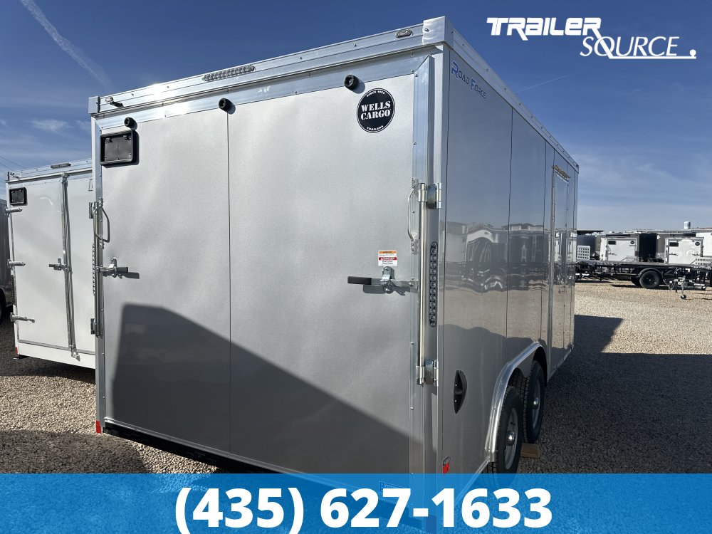 8.5x16 Wells Cargo Road Force 7'0" Interior 10K Tandem Axle Enclosed Cargo