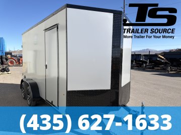 7x14 Look ST DLX Enclosed Cargo Trailer - 7'0" Interior - 7K GVWR .080 PolyCor, Alloy Wheels, Black Out Package