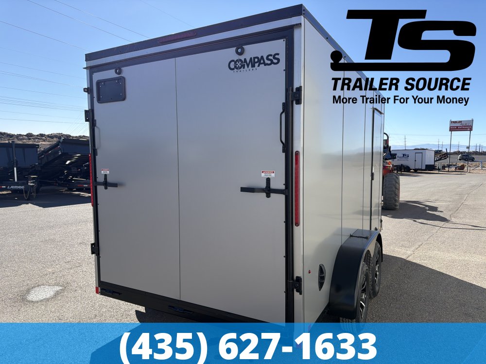 7x14 Look ST DLX Enclosed Cargo Trailer - 7'0" Interior - 7K GVWR .080 PolyCor, Alloy Wheels, Black Out Package