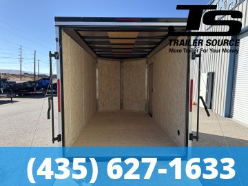 7x14 Look ST DLX Enclosed Cargo Trailer - 7'0" Interior - 7K GVWR .080 PolyCor, Alloy Wheels, Black Out Package