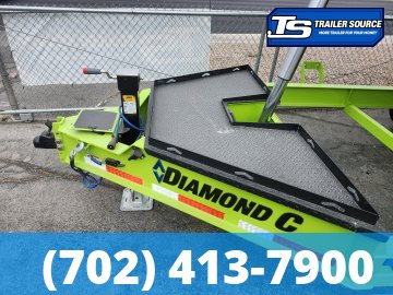 7x14 Diamond C LPT 207 Dump Trailer - 32" Sides - 15.5K GVWR - 14 Ply Tires, Long Arm Tarp, Solar Panel
