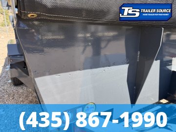 7x16 Lamar DT Dump Trailer - 24" Sides - 14K GVWR - 7 Gauge Floor, Telescopic