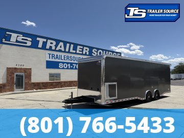 8.5x28 American Hauler Silver Hawk Turbo Pkg Enclosed Car Hauler