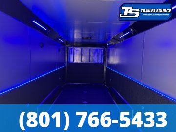 8.5x28 American Hauler Silver Hawk Turbo Pkg Enclosed Car Hauler Trailer - 7'10" Interior - 12K GVWR -