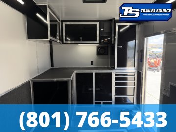 8.5x28 American Hauler Silver Hawk Turbo Pkg Enclosed Car Hauler Trailer - 7'10" Interior - 12K GVWR -