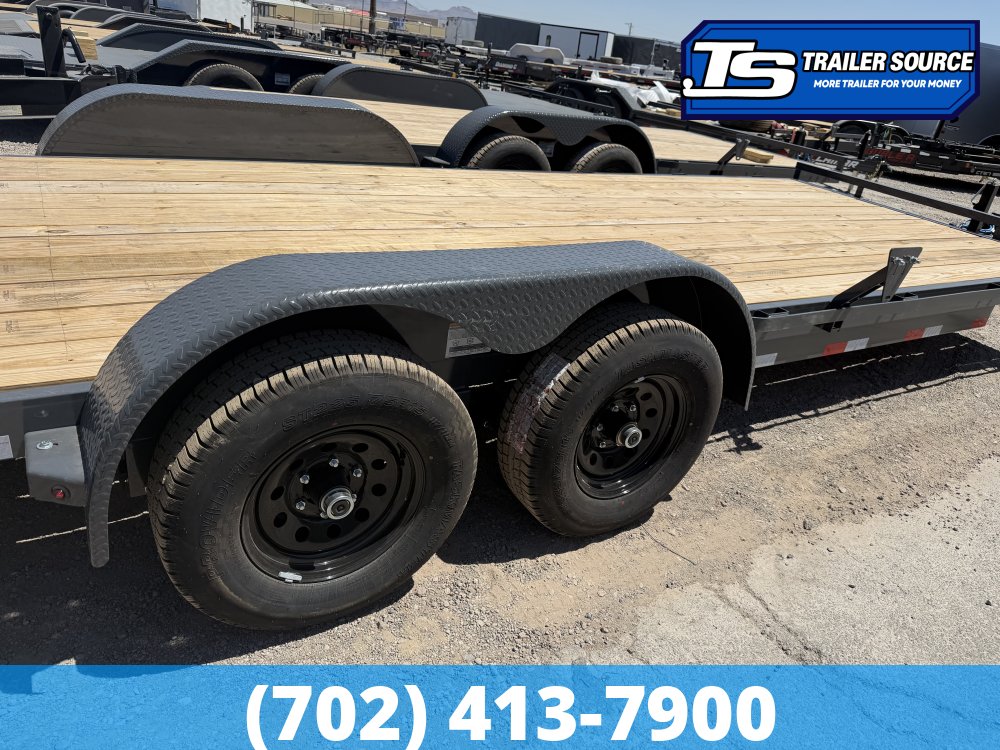 7x20 Lamar CC Flatbed Car Hauler Trailer - 10K GVWR -
