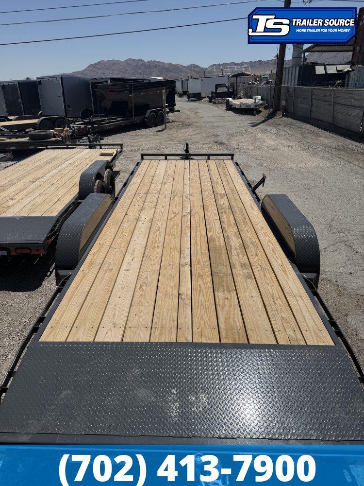 7x20 Lamar CC Flatbed Car Hauler Trailer - 10K GVWR -