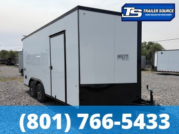 8.5x16 Look Element Elite Enclosed Car Hauler Trailer - 10K GVWR - .080 PolyCor, Alloy Wheels, Black Out Package, Finished Interior, Rear Spoiler w/ Load Lights, Rubber Coin Floor
