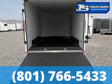 8.5x16 Look Element Elite Enclosed Car Hauler Trailer - 10K GVWR - .080 PolyCor, Alloy Wheels, Black Out Package, Finished Interior, Rear Spoiler w/ Load Lights, Rubber Coin Floor