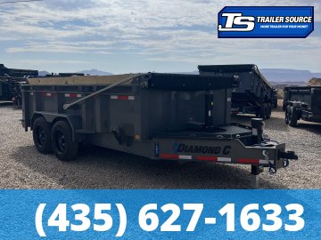 7x14 Diamond C LPT 208 Dump Trailer - 32" Sides - 18K GVWR - 18 Ply Tires, Board Brackets
