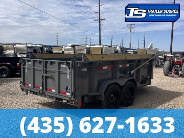 7x14 Diamond C LPT 208 Dump Trailer - 32" Sides - 18K GVWR - 18 Ply Tires, Board Brackets