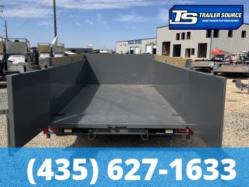 7x14 Diamond C LPT 208 Dump Trailer - 32" Sides - 18K GVWR - 18 Ply Tires, Board Brackets