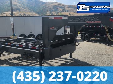 7x16 Horizon RDZ Gooseneck Roll Off Trailer Trailer - 15.7K GVWR - Engineered Neck, Solar Panel