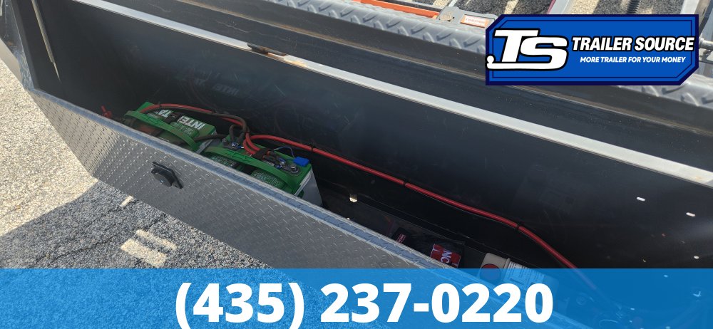 7x16 Horizon RDZ Gooseneck Roll Off Trailer Trailer - 15.7K GVWR - Engineered Neck, Solar Panel