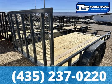7x14 Lamar UC Tandem Axle Utility Trailer - 7K GVWR -