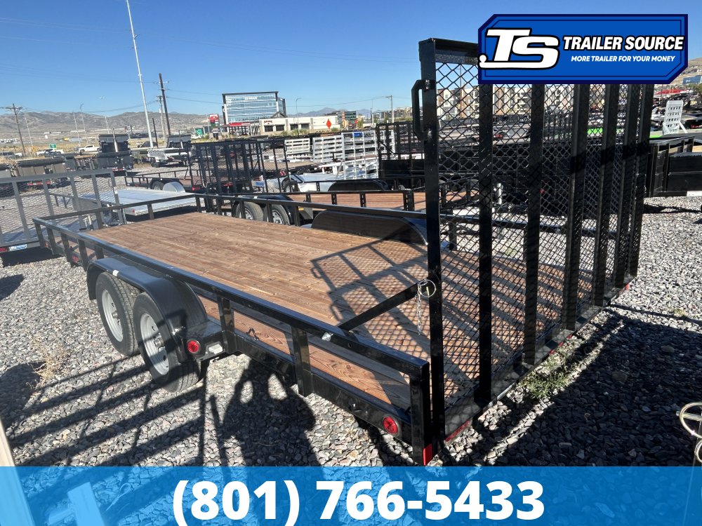 7x20 Echo EA-20-15T Utility Trailer - 7K GVWR - Tire Chocks