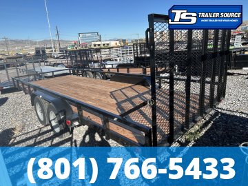 7x20 Echo EA-20-15T Utility Trailer - 7K GVWR - Tire Chocks