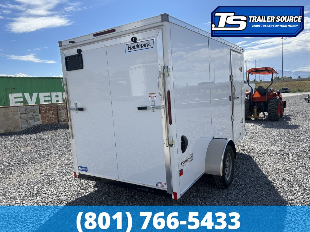 6x12 Haulmark Passport Enclosed Cargo Trailer - 6'6" Interior - 3.5K GVWR - .080 PolyCor