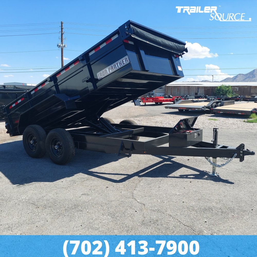 7x14 Iron Panther Dump 24" Sides 14K Dump Trailer