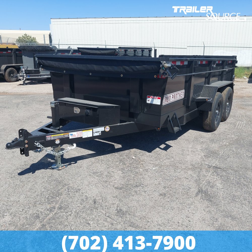 7x14 Iron Panther Dump 24" Sides 14K Dump Trailer